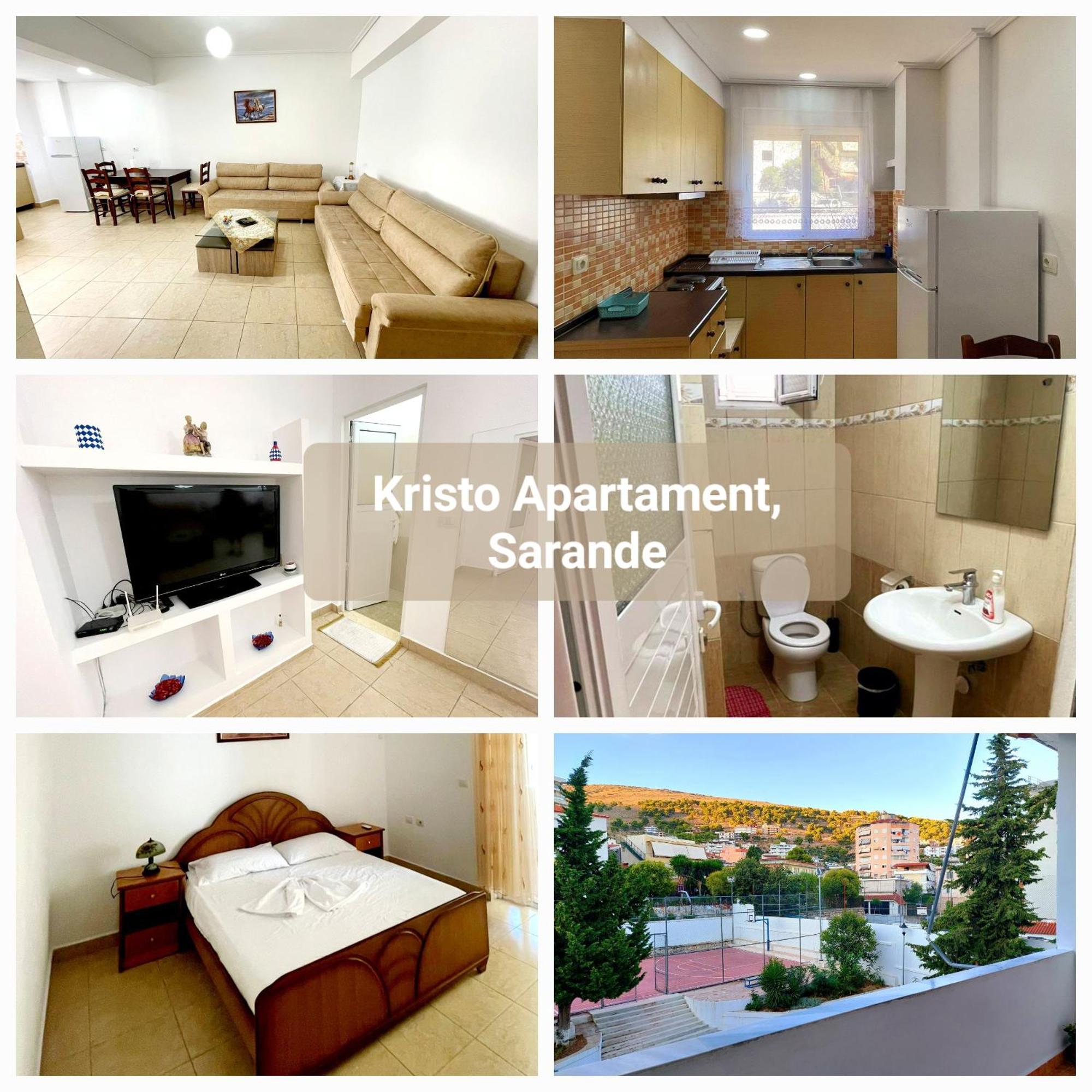 Kristo Apartament, Sarande Lejlighed Eksteriør billede